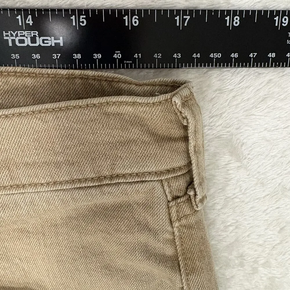 Lee Premium Select Jeans Mens 34x30 Tan Classic Fit Straight Leg Stretch Denim